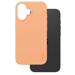 CARE by PanzerGlass Fashion Case su MagSafe iPhone 16 - oranžinė