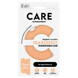 CARE by PanzerGlass Fashion Case su MagSafe iPhone 16 - oranžinė