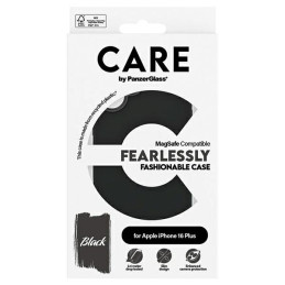 CARE by PanzerGlass Fashion Case su MagSafe, skirta iPhone 16 Plus – juoda