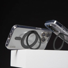 CARE by PanzerGlass Feature Kickstand Dėklas su MagSafe, skirtas iPhone 16 Plus – juodas