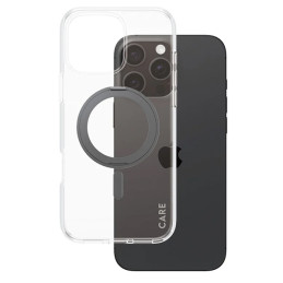CARE by PanzerGlass Feature Kickstand Dėklas su MagSafe, skirtas iPhone 16 Pro Max – juodas