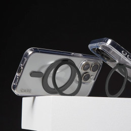 CARE by PanzerGlass Feature Kickstand Dėklas su MagSafe, skirtas iPhone 16 Pro Max – juodas