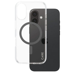 CARE by PanzerGlass Flagship Dėklas su MagSafe, skirtas iPhone 16 – juodas
