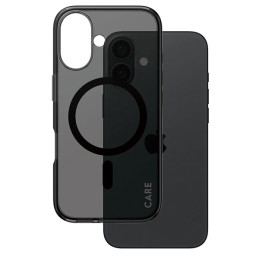 CARE by PanzerGlass Flagship Dėklas su MagSafe, skirtas iPhone 16 – permatomas