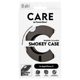 CARE by PanzerGlass Flagship Dėklas su MagSafe, skirtas iPhone 16 – permatomas