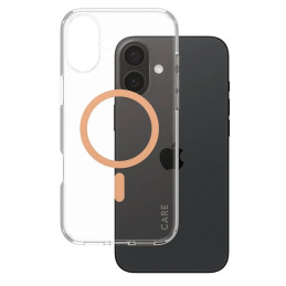 CARE by PanzerGlass Flagship Dėklas su MagSafe, skirtas iPhone 16 Plus – oranžinis