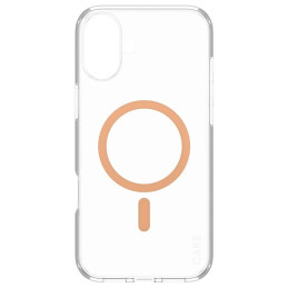 CARE by PanzerGlass Flagship Dėklas su MagSafe, skirtas iPhone 16 Plus – oranžinis
