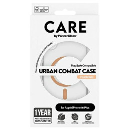 CARE by PanzerGlass Flagship Dėklas su MagSafe, skirtas iPhone 16 Plus – oranžinis