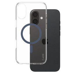 CARE by PanzerGlass Flagship Dėklas su MagSafe, skirtas iPhone 16 Plus – mėlynas
