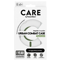 CARE by PanzerGlass Flagship Dėklas su MagSafe, skirtas iPhone 16 Plus – žalias