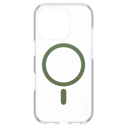 CARE by PanzerGlass Flagship Dėklas su MagSafe, skirtas iPhone 16 Pro – žalias
