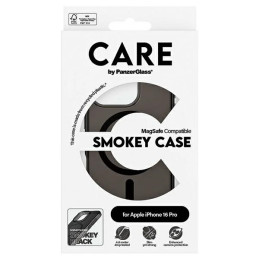 CARE by PanzerGlass Flagship Dėklas su MagSafe, skirtas iPhone 16 Pro – permatomas