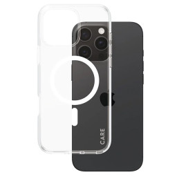CARE by PanzerGlass Flagship Dėklas su MagSafe, skirtas iPhone 16 Pro Max – baltas