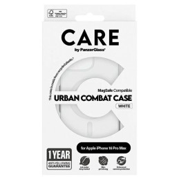 CARE by PanzerGlass Flagship Dėklas su MagSafe, skirtas iPhone 16 Pro Max – baltas