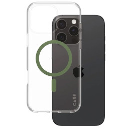 CARE by PanzerGlass Flagship Dėklas su MagSafe, skirtas iPhone 16 Pro Max – žalias