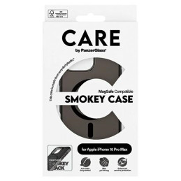 CARE by PanzerGlass flagmano dėklas su MagSafe, skirtas iPhone 16 Pro Max – permatomas
