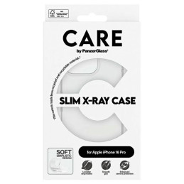CARE by PanzerGlass X-Ray Soft Basic dėklas su MagSafe, skirtas iPhone 16 Pro - skaidrus