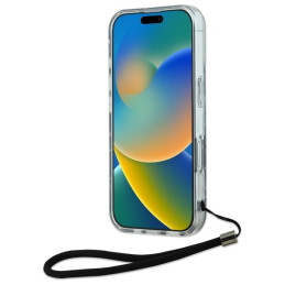 Karl Lagerfeld Zebra With Cord dėklas, skirtas iPhone 16 Plus - violetinė