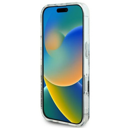 Karl Lagerfeld IML Choupette Head Galvaninis dėklas iPhone 16 - skaidrus
