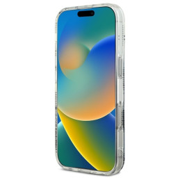 Karl Lagerfeld IML Karl Head Galvanizuotas dėklas iPhone 16 Pro Max - skaidrus