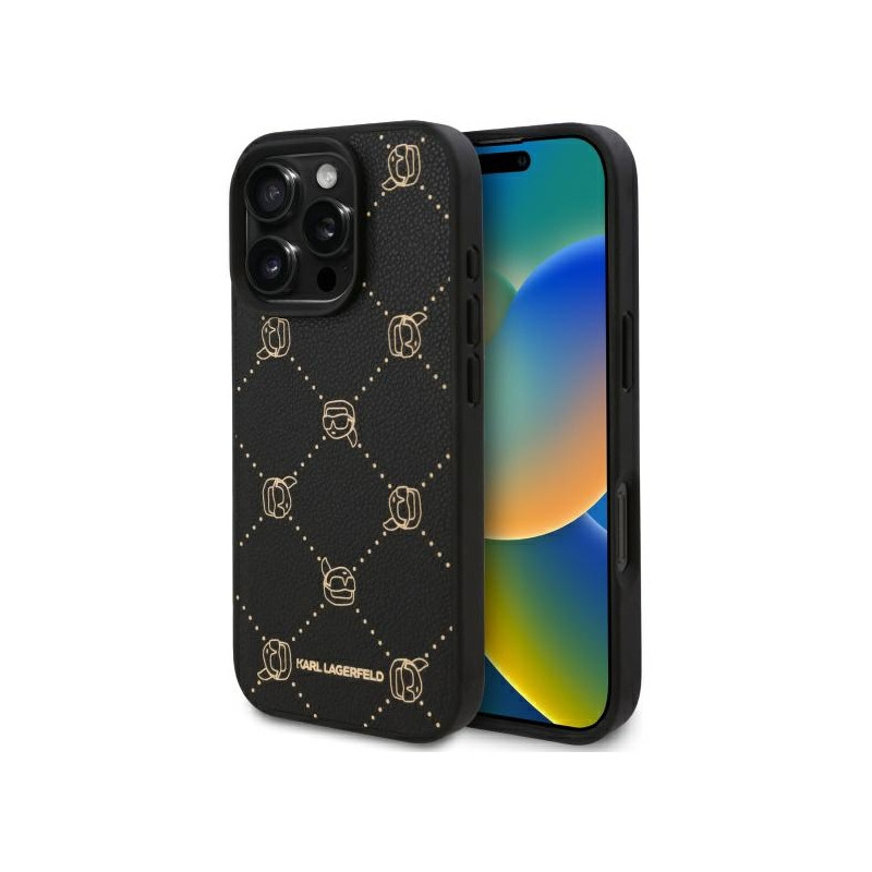 Karl Lagerfeld Karl Head Magsafe dėklas iPhone 16 Pro - juodas