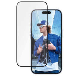 PanzerGlass keraminė ekrano apsauga, itin platus grūdintas stiklas, skirtas iPhone 16