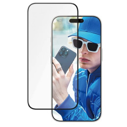 PanzerGlass keraminė ekrano apsauga, itin platus grūdintas stiklas, skirtas iPhone 16 Pro