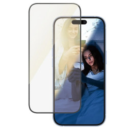 PanzerGlass EyeCare ekrano apsauga, itin platus grūdintas stiklas, skirtas iPhone 16
