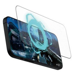 „PanzerGlass“ žaidimų ekrano apsauga, itin platus grūdintas stiklas, skirtas „iPhone 16 Pro Max“