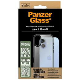 PanzerGlass HardCase dėklas iPhone 16 - juodas