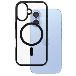 PanzerGlass kietas dėklas su MagSafe, skirtas iPhone 16 - juodas