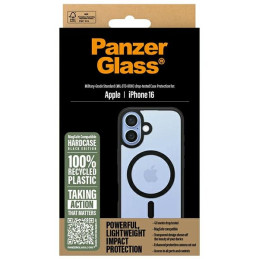 PanzerGlass kietas dėklas su MagSafe, skirtas iPhone 16 - juodas