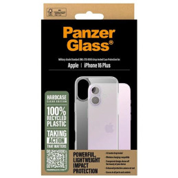 PanzerGlass HardCase dėklas iPhone 16 Plus - skaidrus