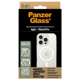 PanzerGlass kietas dėklas su MagSafe, skirtas iPhone 16 Pro - baltas