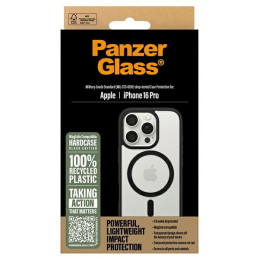 PanzerGlass kietas dėklas su MagSafe, skirtas iPhone 16 Pro - juodas