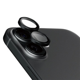 Grūdinto stiklo PanzerGlass Hoops Keramikos objektyvo fotoaparato apsauga, skirta iPhone 16 / 16 Plus