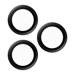 Grūdinto stiklo PanzerGlass Hoops Keramikos objektyvo kameros apsauga, skirta iPhone 16 Pro / 16 Pro Max