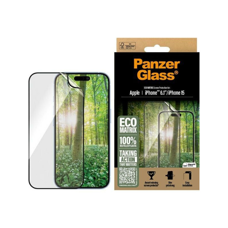 PanzerGlass MATRIX ekrano apsauga, grūdintas stiklas, skirtas iPhone 16