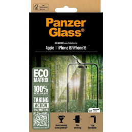 PanzerGlass MATRIX ekrano apsauga, grūdintas stiklas, skirtas iPhone 16