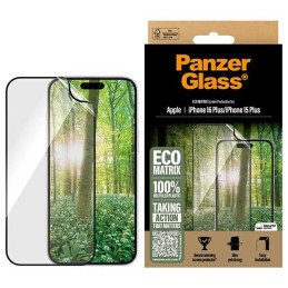 Grūdinto stiklo PanzerGlass MATRIX ekrano apsauga, skirta iPhone 16 Plus