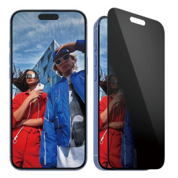 „PanzerGlass“ privatumo ekrano apsauga, itin platus grūdintas stiklas, skirtas „iPhone 16 Plus“
