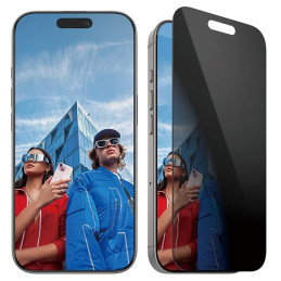 „PanzerGlass“ privatumo ekrano apsauga, itin platus grūdintas stiklas, skirtas „iPhone 16 Pro“