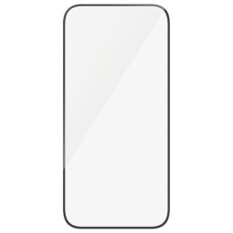 „PanzerGlass“ ekrano apsauginė plėvelė, itin platus grūdintas stiklas, skirtas „iPhone 16 Plus“.