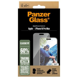 PanzerGlass ekrano apsauga Classic Fit grūdintas stiklas, skirtas iPhone 16 Pro Max