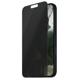 SAUGUS grūdintas stiklas iš PanzerGlass Privacy ekrano apsauga, ypač platus, tinka iPhone 16