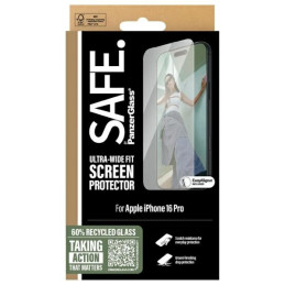 SAFE by PanzerGlass Ultra-Wide Fit grūdintas stiklas, skirtas iPhone 16 Pro