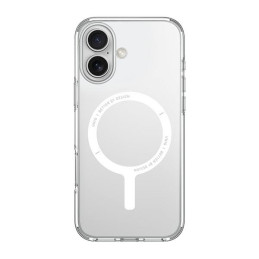 UNIQ Clario Magclick įkrovimo dėklas su MagSafe iPhone 16 - skaidrus