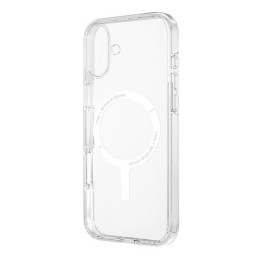 UNIQ Clario Magclick įkrovimo dėklas su MagSafe iPhone 16 - skaidrus