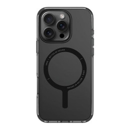 UNIQ Clario Magclick įkrovimo dėklas su MagSafe, skirtas iPhone 16 Pro Max – permatomas
