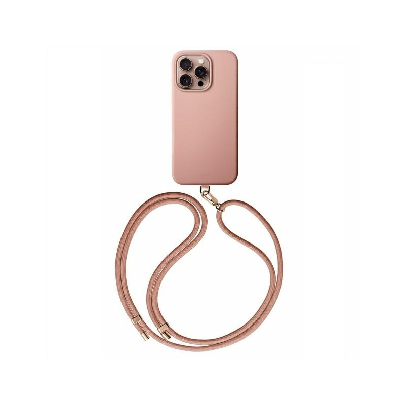 UNIQ Coehl Creme magnetinis įkrovimo dėklas su MagSafe, skirtas iPhone 16 Pro - rožinis